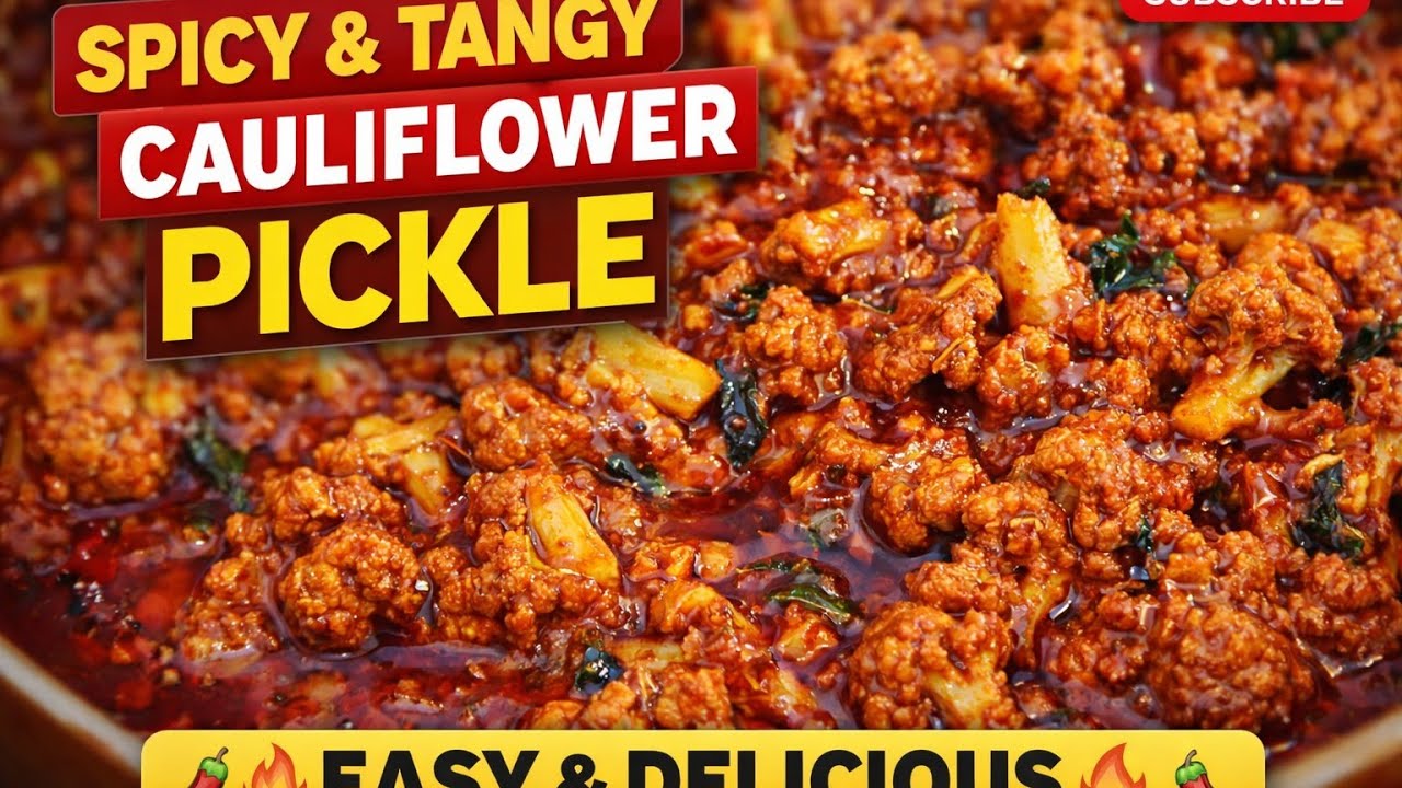 Cauliflower Pickle |Easy Phool Gobhi Pickle |Prepare in less Ingredients