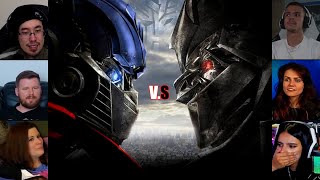 Optimus prime vs Megatron & The Fallen | Revenge of the fallen | Reaction Mashup  | #transformers
