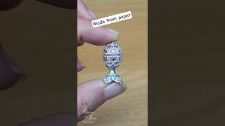 Miniature Fabergé-style Egg DIY —Made from Paper &amp; Nail‑Art Supplies | 1:12 Scale Dollhouse Tutorial