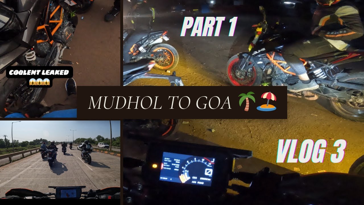 Mudhol to goa indian bike week 2023 part 1 vlog3 youtube