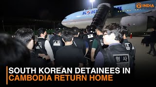 South Korean detainees in Cambodia return home