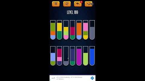 Water Sort Puzzle - Color Liquid Sorting Game Level 169 Solution