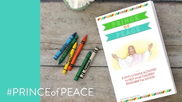 How to staple your PRINCE of PEACE activity booklet for kids!