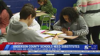 Anderson County Schools need substitutes