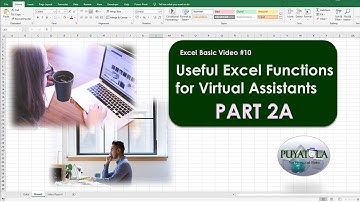 Useful Excel Functions for Virtual Assistants (Tagalog) - Part 2A