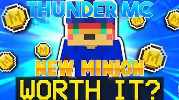 My First minion in SkyBlock | Best Hypixel like SkyBlock server for MCPE | Thunder MC | ARIJIT 7.0