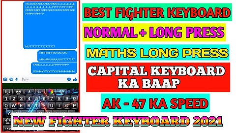MATHS TYPING WITH LONG PRESS 2021 || BEST FIGHTER KEYBOARD 2021 || NEW LONG PRESS FIGHTER KEYBOARD.