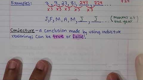 Patterns and Conjectures