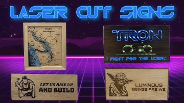 Laser Cut Signs || Tips and Tricks for Adding Laser Cutting to your Woodworking
