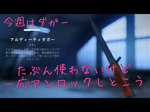 【BF5】今週のToW　アルディーティダガー解除のためタクヤとコンクエスト