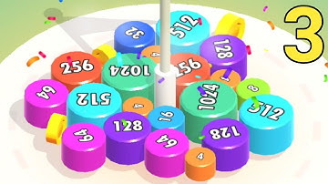 Merge Blocks 3D 2048 Puzzle - Unlock 2048k Max Lvl Gameplay Walkthrough Part 3