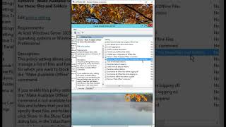 How to remove 'make Available offline' for files & folder Server 2012