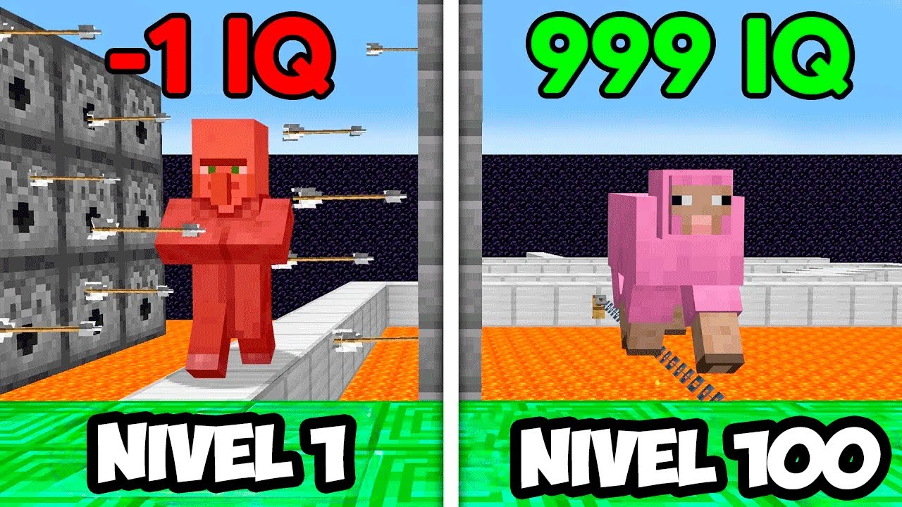 PROBE EL IQ DE LOS MOBS DE MINECRAFT PARA SABER CUAL ES EL MAS TONTO