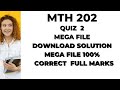 MTH202 Quiz 2 Solution 2022 Spring Semester |Discrete Mathematics |100%  CORRECT