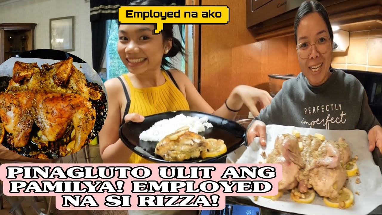 EMPLOYED NA SI RIZZA ! TARA LUTO TAYO NG BUONG MANOK 