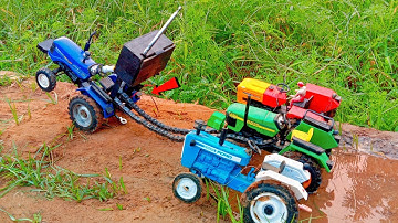 Diy tractor stuck in mud mini science project #part2। Diy tractor।