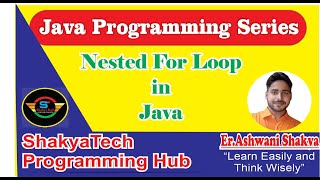 Nested for loop in java|Java programming Series||Pattern in Java #programminghub #javaprogramming