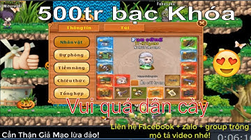 Làng Lá Phiêu Lưu Ký | Ních dân cày chạm 500tr bạc khóa - bán bạc nhập bạc kích phúc lợi | HTC game