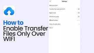How To Enable The Transfer Files Only Over WIFI On Terabox screenshot 5