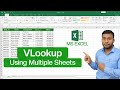 Ms excel  vlookup function  vlookup function using multiple sheets in microsoft excel