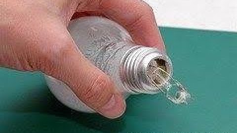 How to hollow out light bulb.
