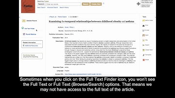 Full Text Finder