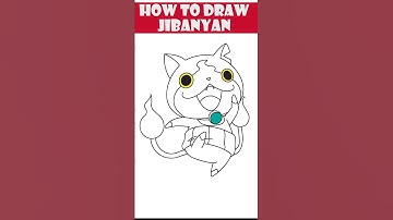 Drawing Jibanyan! 😺⚡️ #yokaiwatch