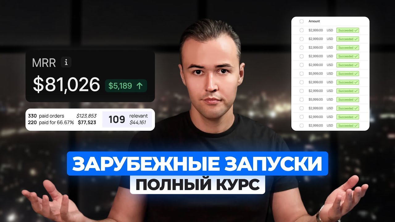 Зарубежные запуски 2025 (полноценный курс)