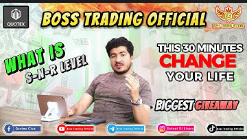 How to draw S-N-R Level using boss method. This Video Can Change Your Life