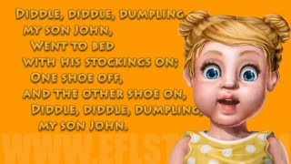 Children&#39;s Nursery Rhyme - Diddle Diddle Dumpling