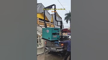 Cẩu mini tự chế cho xe bán tải 😍 #sangtao #thongminh #laodong #thongminh #chuyenla #giaothong