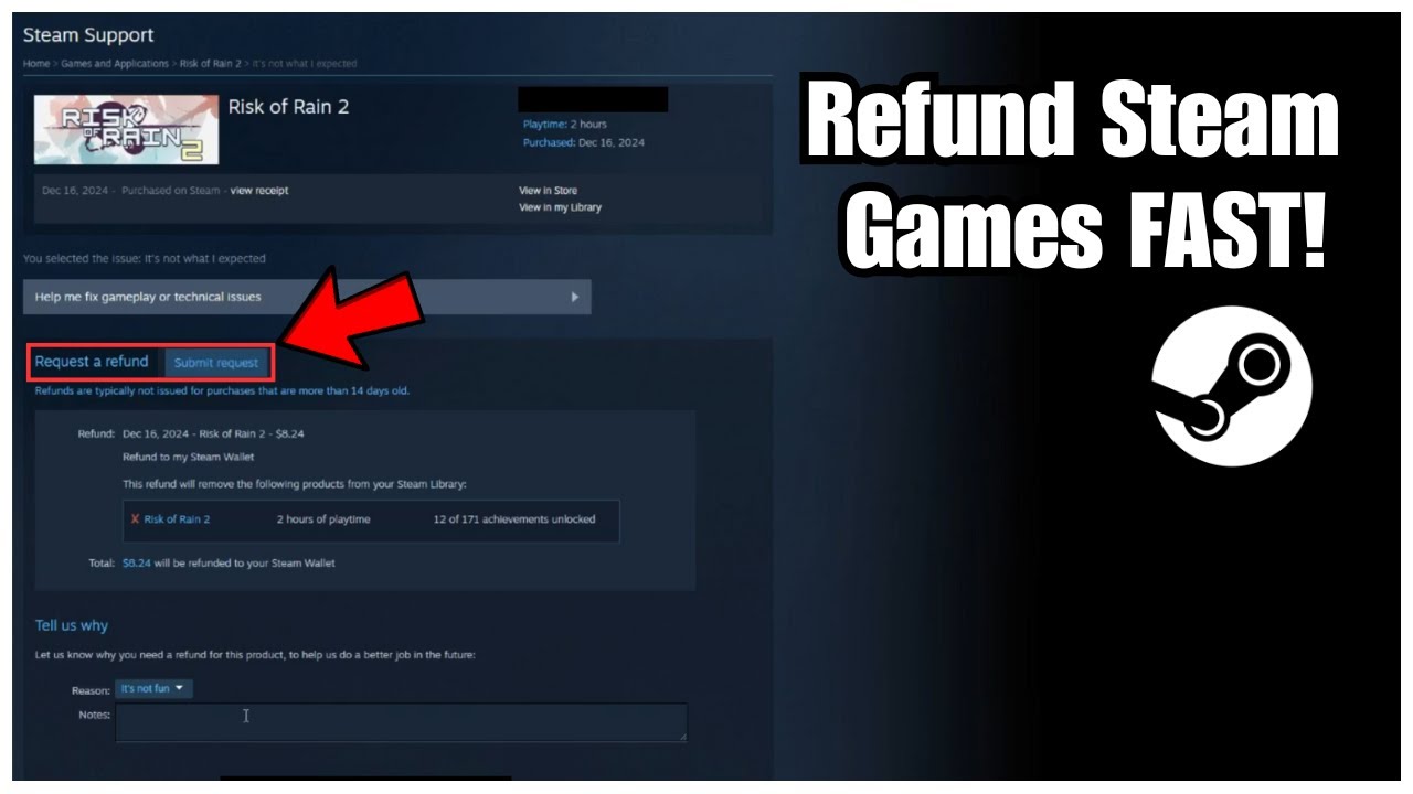 How To Refund A Game On Steam In 2026 Fast Tutorial YouTube 
