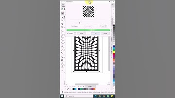 How to make Circular Shape Fish Eye Mesh Jali Design | Corel Draw #shortvideo
