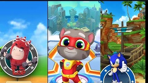 Tom Hero,SonicDash,Oddbods Turbo Run,Walkthrough All Levels _ New Ball - Gameplay iOS