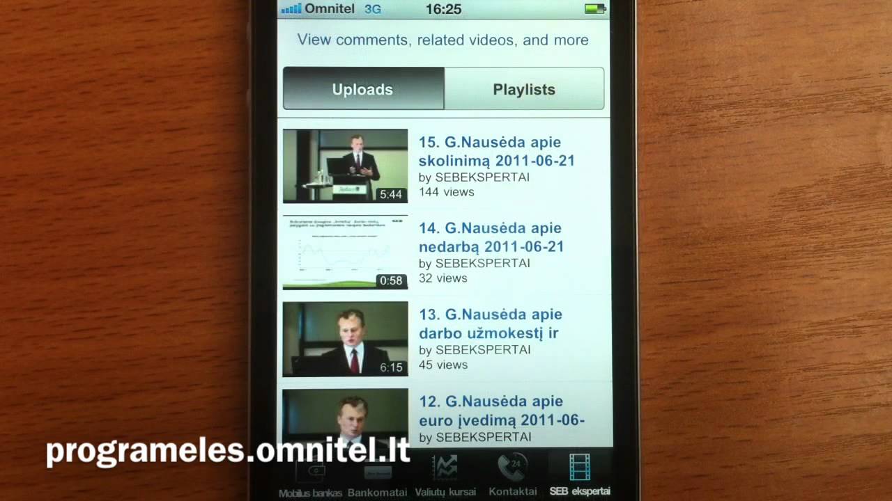 Program l SEB Lietuva M Bankas YouTube program-l-seb-lietuva-m-bankas-youtube