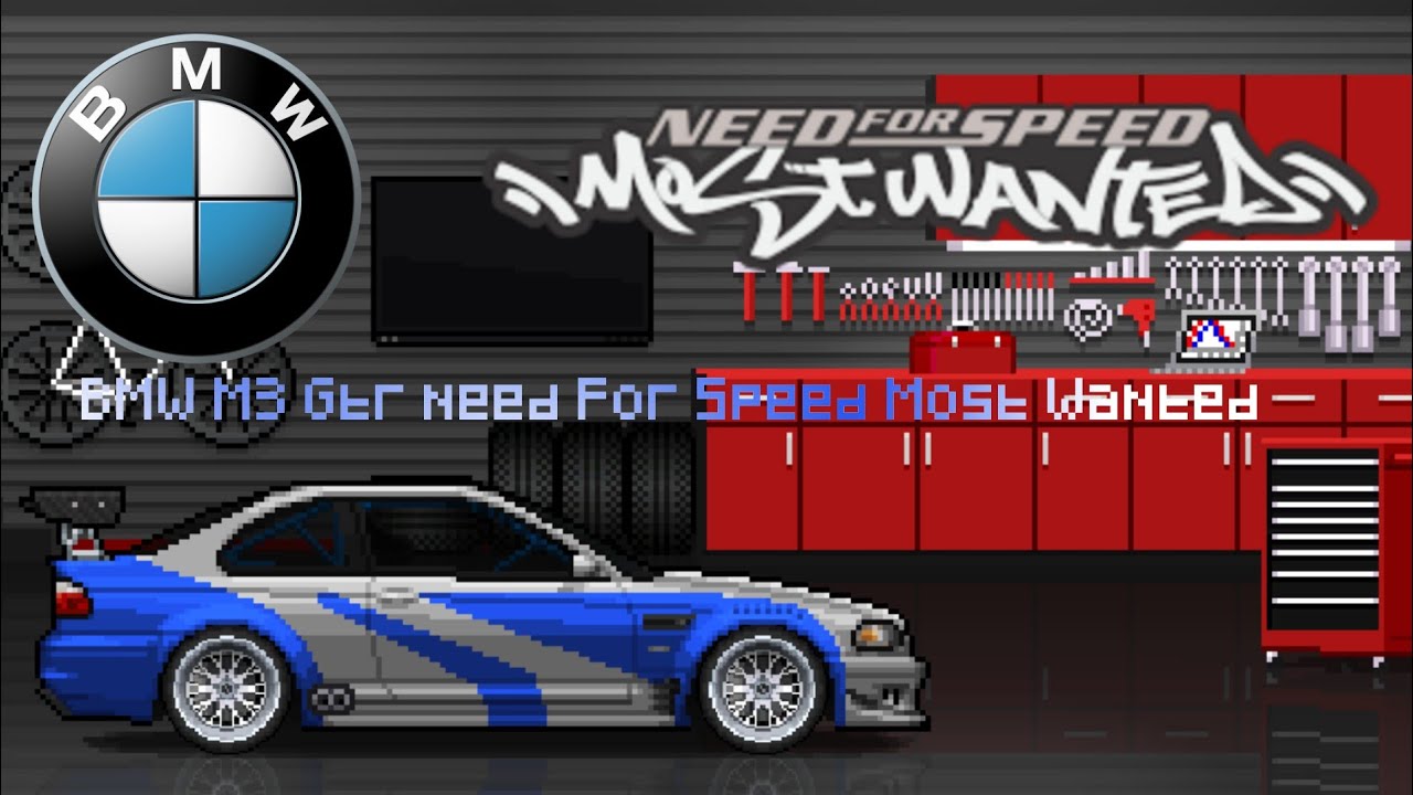 BMW M3 Gtr need For Speed Most Wanted en Píxel Car Racer - YouTube
