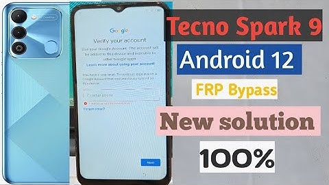 Tecno Spark 9 Android 12 FRP Bypass | New Solution | Tecno (KG5p) Google Account Bypass Without
