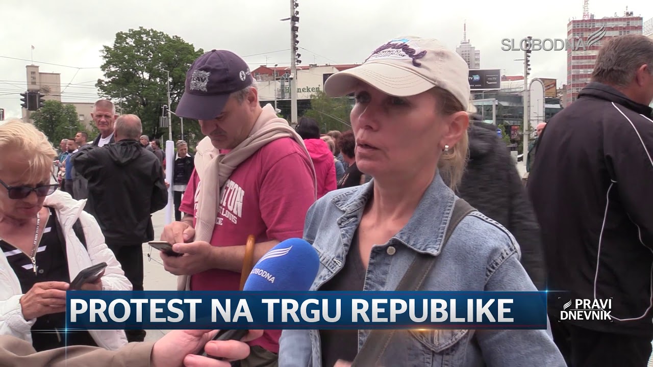 Protest na Trgu Republike (Pravi Dnevnik 21. jun 2020.) - YouTube