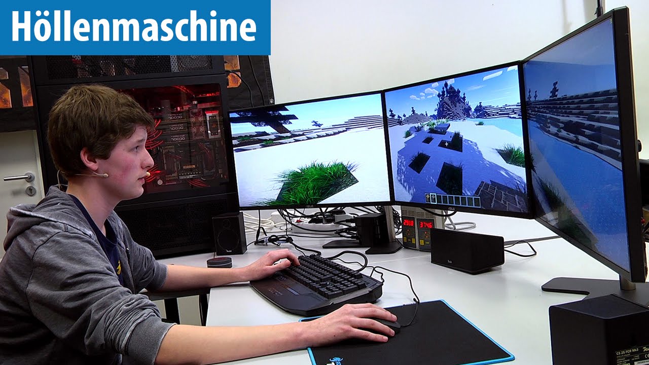 Minecraft mit 2700 FPS auf der Höllenmaschine 7 mit User 