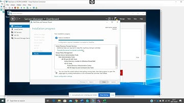 Installing Active directory domain services in Windows server 2016