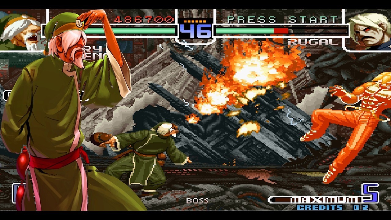 キングオブファイターズ　2002 kof snk アテナ　ケンスウ　ゲンサイ KOF 2002 Arcade Mode Chin Terry Athena Hard Difficulty 4K 60FPS