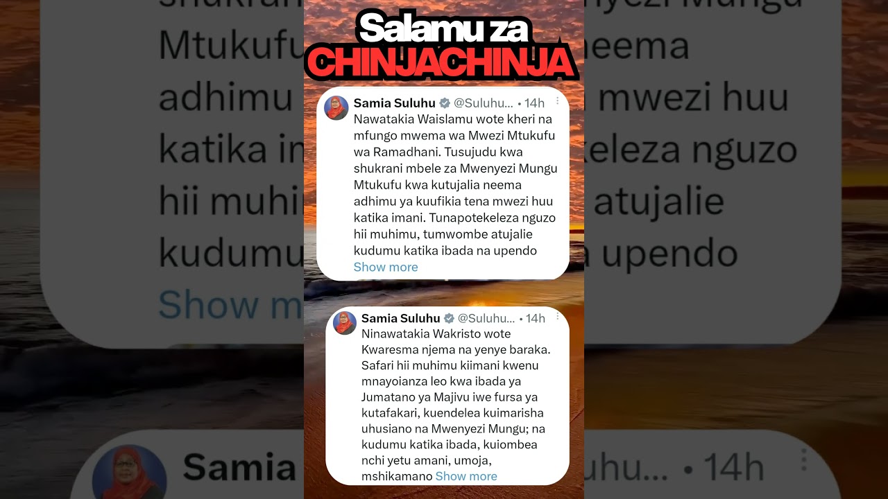 Heri ya Kwaresma na Ramadhan Mubarak... Kutoka kwa CHINJACHINJA 😡