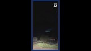 SpaceX Falcon 9 leaves bright expansive trail Tuesday morning