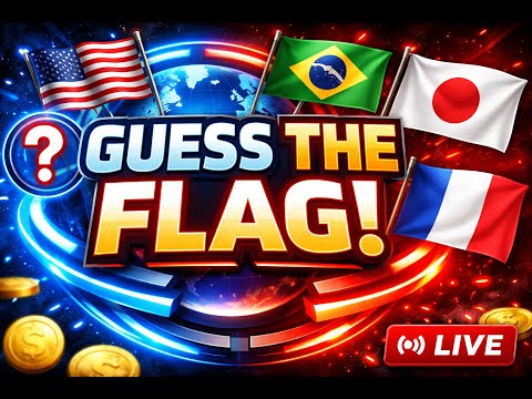 🌍 GUESS THE FLAG LIVE 🔥 | World Flag Battle 🏆 | FlagArena