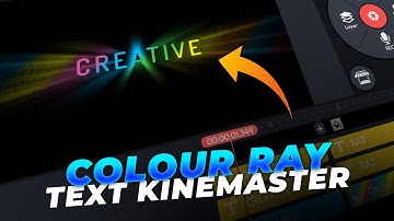 Colour Rays Text Editing In Kinemaster | Rays Text Editing | Text Animation Effect In Kinemaster
