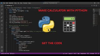 Make a working calculator with python 😮🔥🤫||Get the code in GitHub||Python Tkinter tutorial