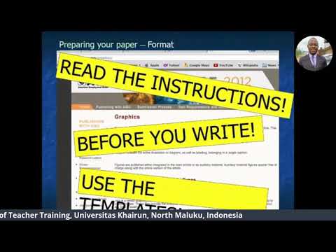 How to publish your papers in International journals by Samuel A. Bassey