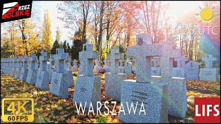 4k POLAND🚶🏽‍♂️#WALK ~ WARSAW ~ 🪦 CMENTARZ ⚔️ POWĄZKI WOJSKOWE 🎞 II ~ ŻOLIBORZ ~ 60fps #PrzezPolskę