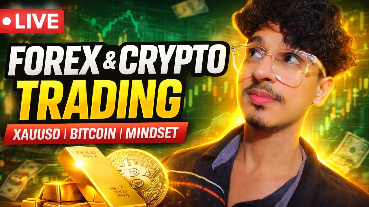 LIVE BTC & GOLD Trading ‪