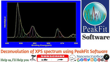 How to Deconvolute of X-Ray Photoelectron Spectroscopy  using PeakFit Software